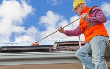 Trench soft wash roof cleaning